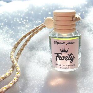 Frosty Hanging Glass Car Oil Diffuser Freshener 8ml